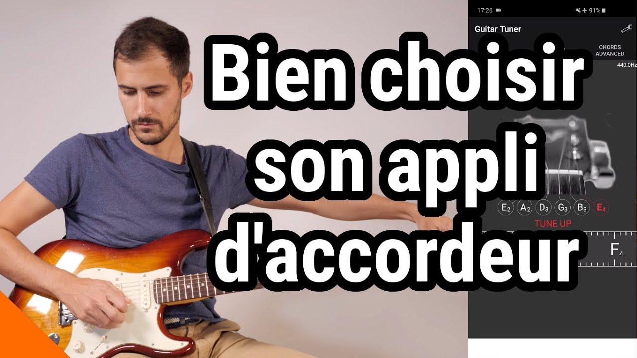 Bien choisir son appli d'accordeur de guitare