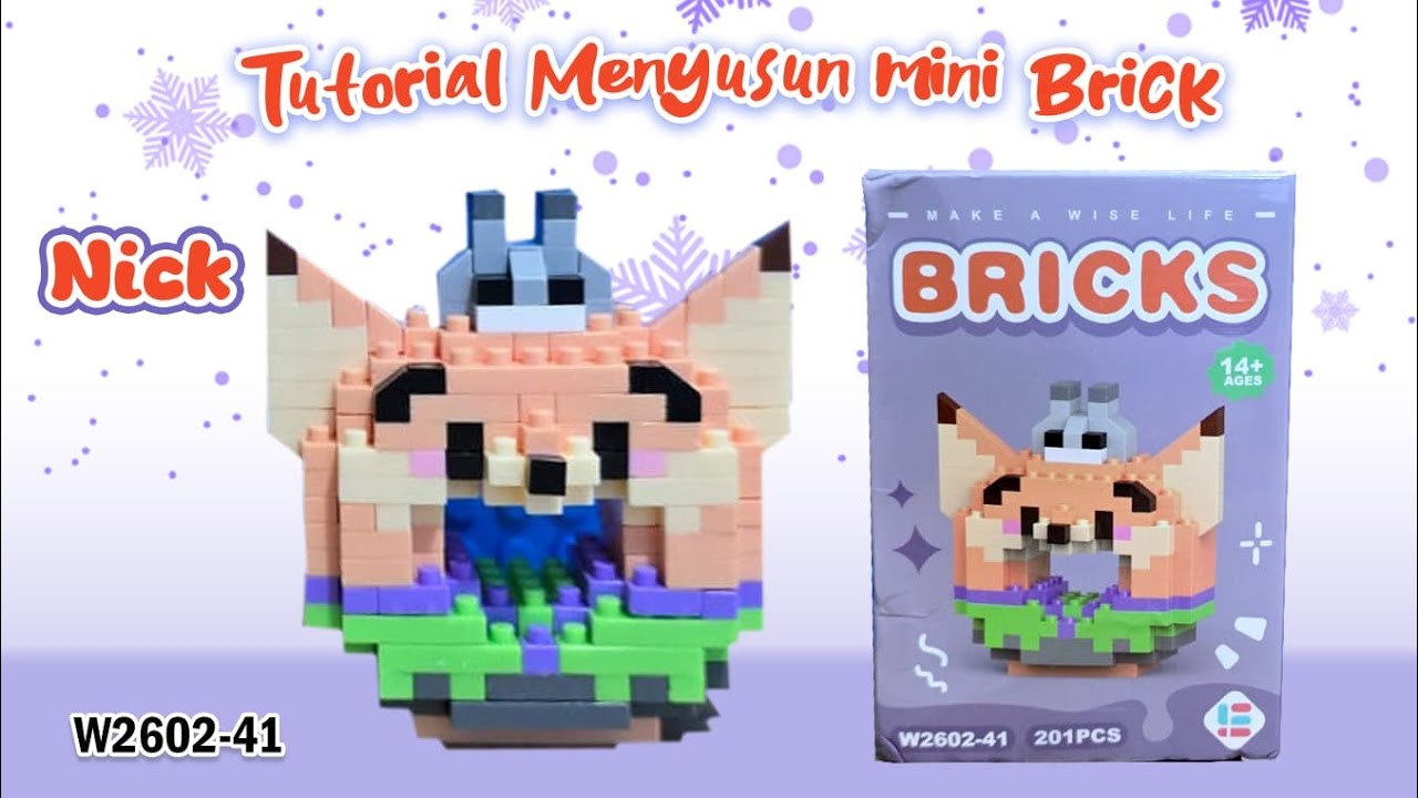 HOW TO MAKE A MINI LEGO BRICKS NANO BLOCKS MAKE A WISE LIFE DONUT SERIES W2602-41 NICK
