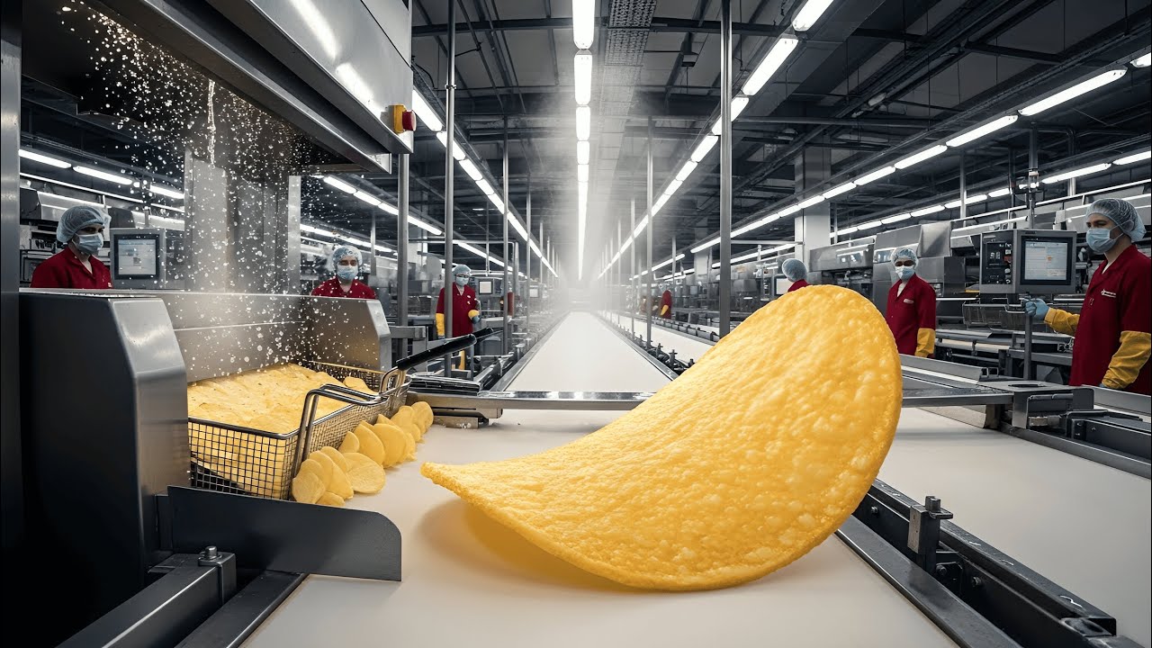 How Crispy Potato Chips Are Made – Inside the Billion-Dollar Snack Factory (Full Process)