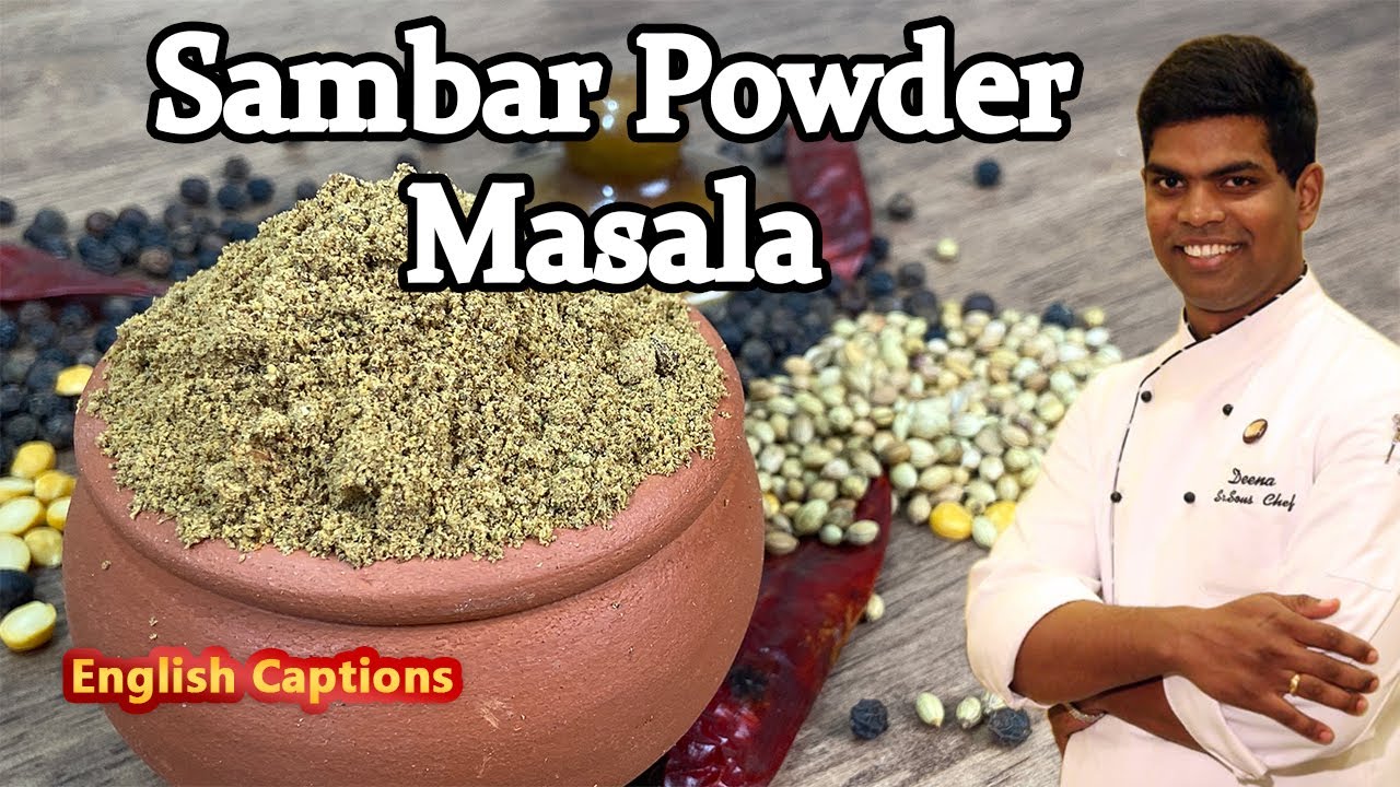 How to Make Sambar Podi | Homemade Sambar Powder Recipe In Tamil | CDK #257 | Chef Deena's Kitchen