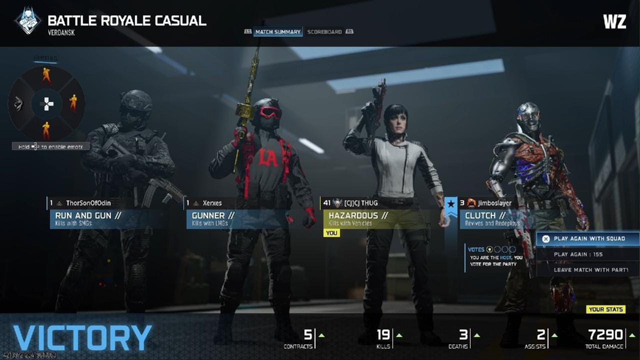 Call of Duty B07 Warzone BattleRoyal Quads Victory Gameplay With Jimboslayer # 306