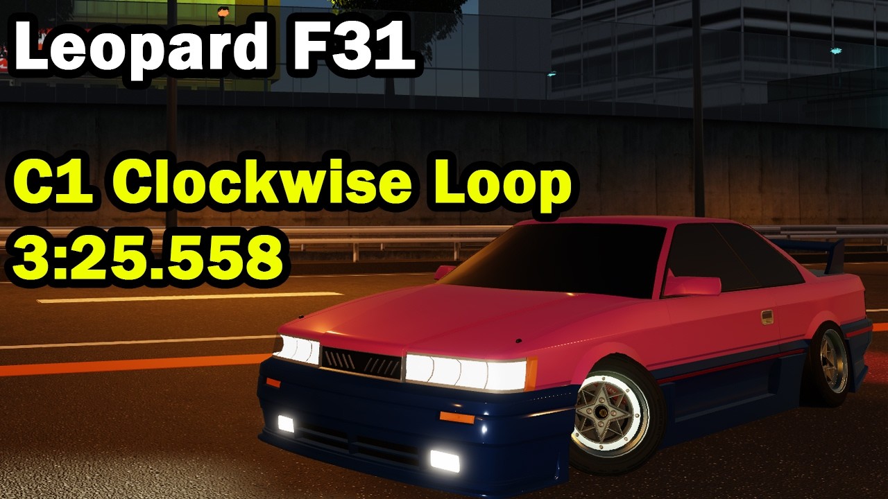 GDBFB Leopard F31 C1 Clockwise Loop 3:25.558 | Midnight Racing: Tokyo