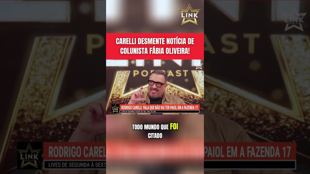 🚨 RODRIGO CARELLI ESCLARECE TUDO!