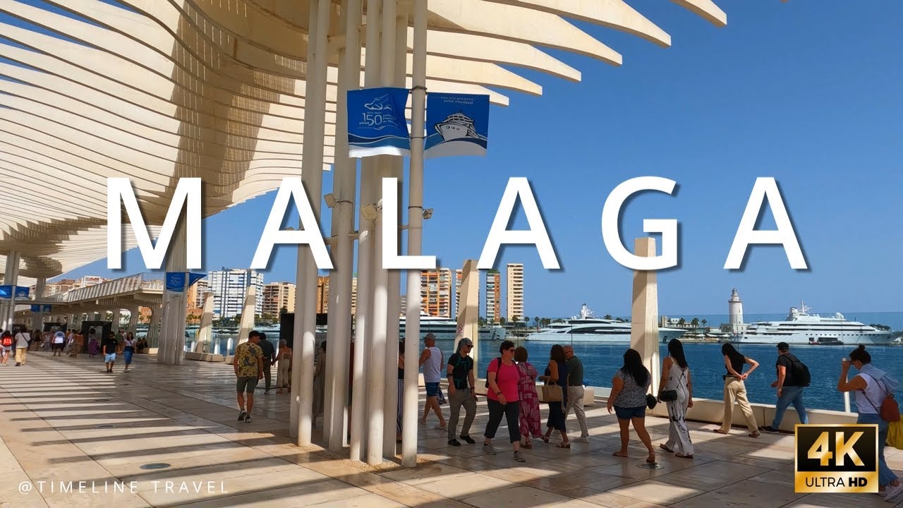 Walking Through Malaga 🇪🇸 | Port, Old Town, El Pimpi & Calle Larios (4K)