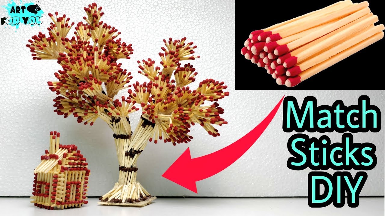 How to make tree from matchsticks | DIY Match sticks Tree | Matchstick crafts