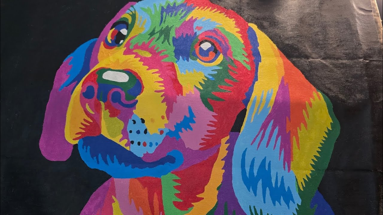 Colorful Crumbs full video. This is my first large paint by number. 