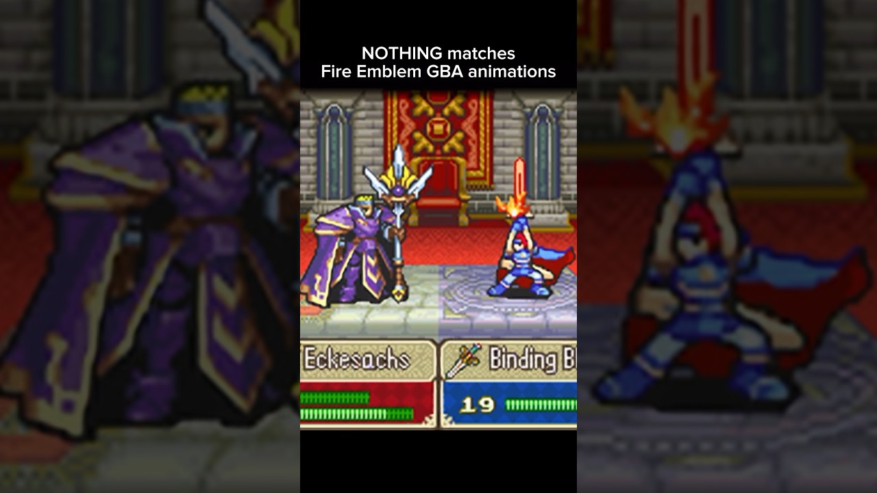 (flash warning) The Fire Emblem GBA animations are the best! #fireemblem #gba #gameboyadvance