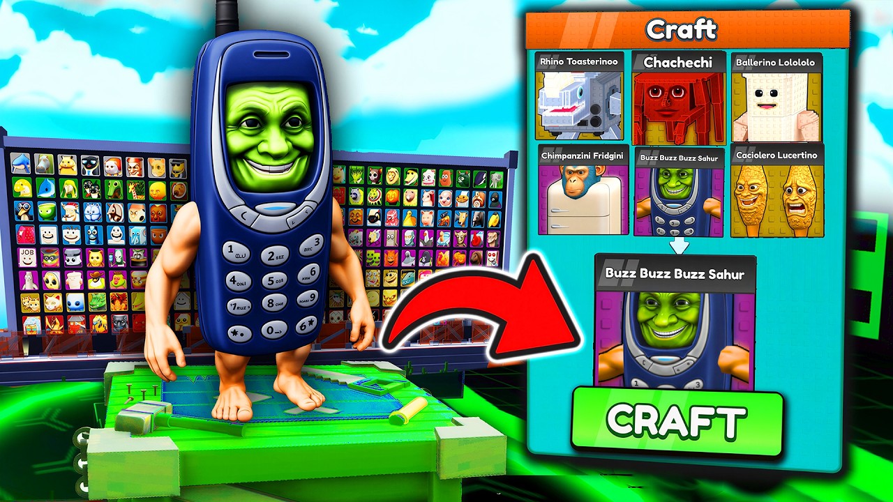 Как создать ВСЕ НОВЫЕ BRAINROT в Craft A Brainrot!