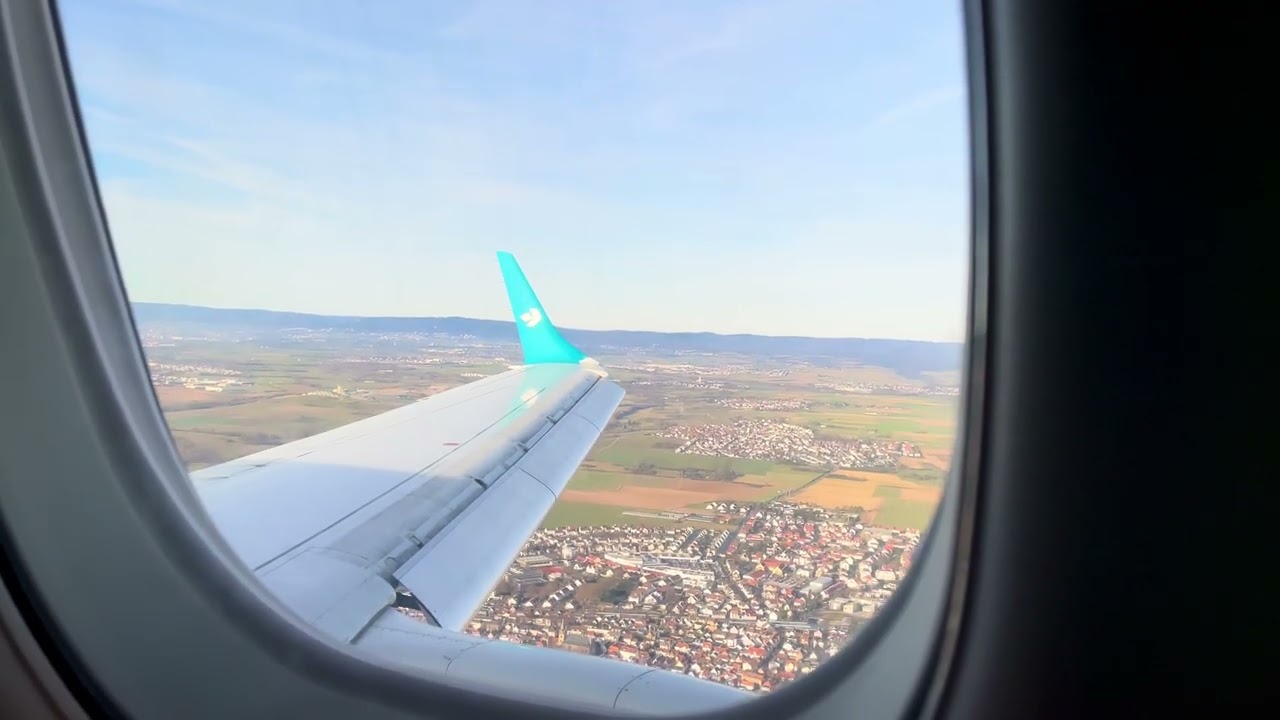 ⁴ᴷᴴᴰᴿ EN8951 プラハ(PRG)✈︎フランクフルト(FRA) 着陸シーン | エアドロミティ Embraer E195LR I-ADJK