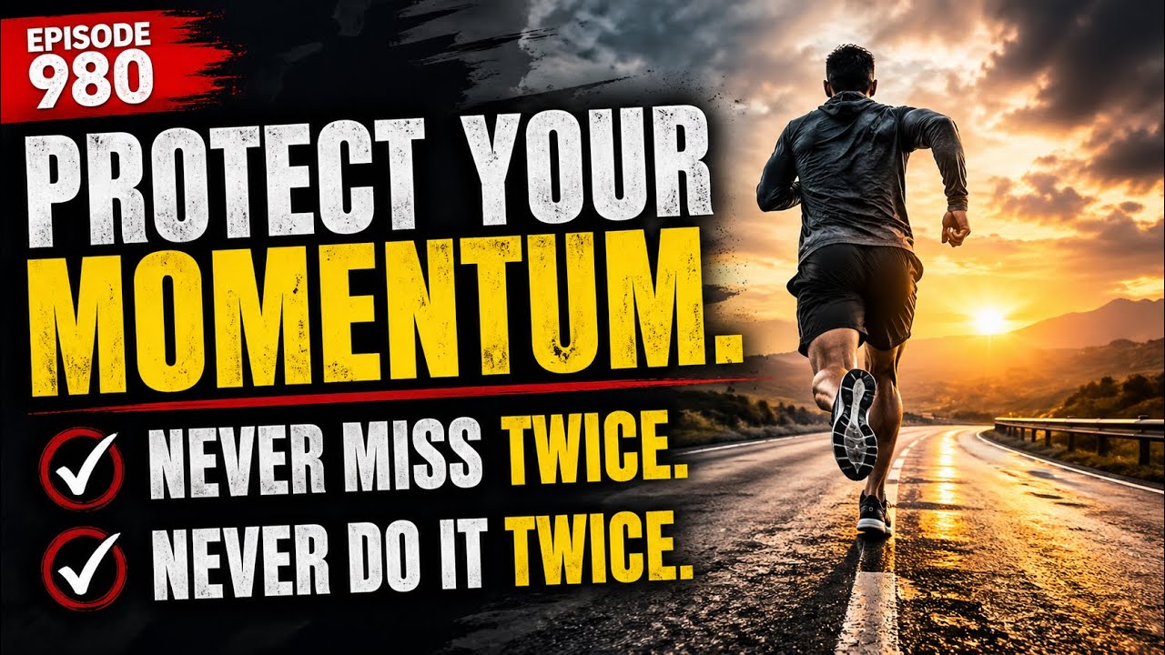 980. Protect your momentum: Never miss twice. Never do it twice.