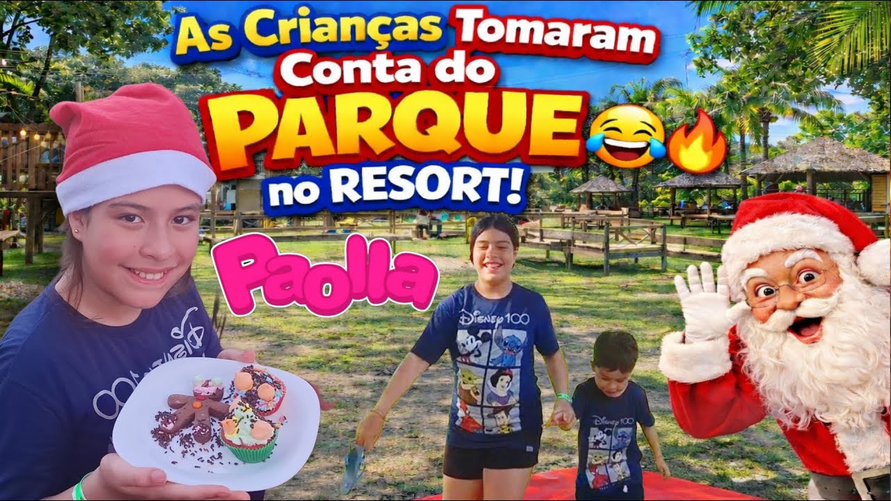 🎉 As Crianças Tomaram Conta do Parque no Resort! 😂🔥 | Clubinho da Paolla