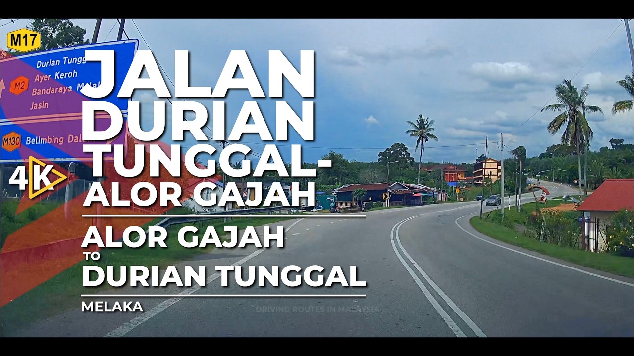 [4K] M17 | JALAN DURIAN TUNGGAL-ALOR GAJAH - Alor Gajah to Durian Tunggal