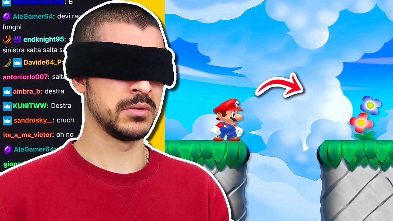 Riesco a battere un livello di MARIO MAKER 2 da CIECO?