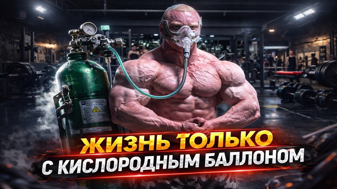 ФИОЛЕТОВАЯ КОЖА ИЗ-ЗА СТЕРОИДОВ 21 ГОД и Кислородный балон
