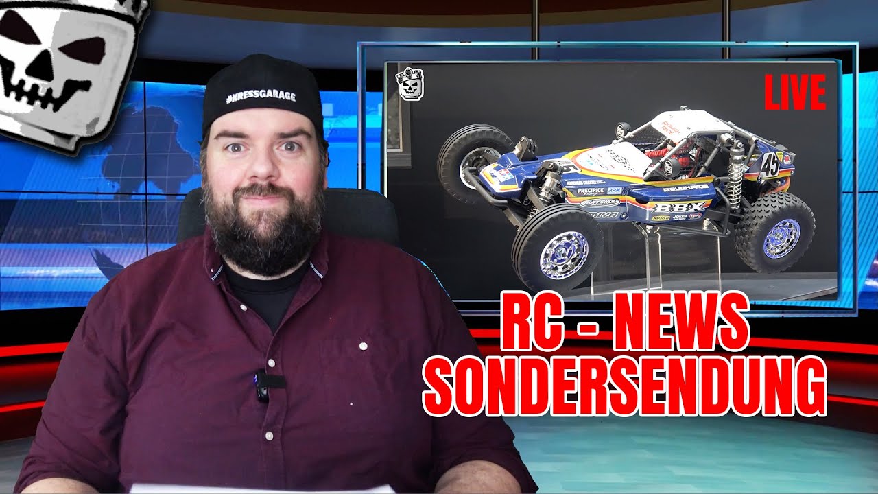 RC NEWS 02 Sondersendung Spielwarenmesse Nürnberg Tamiya Kyosho 02 by Kress BBX BB-01 VW Golf MK2