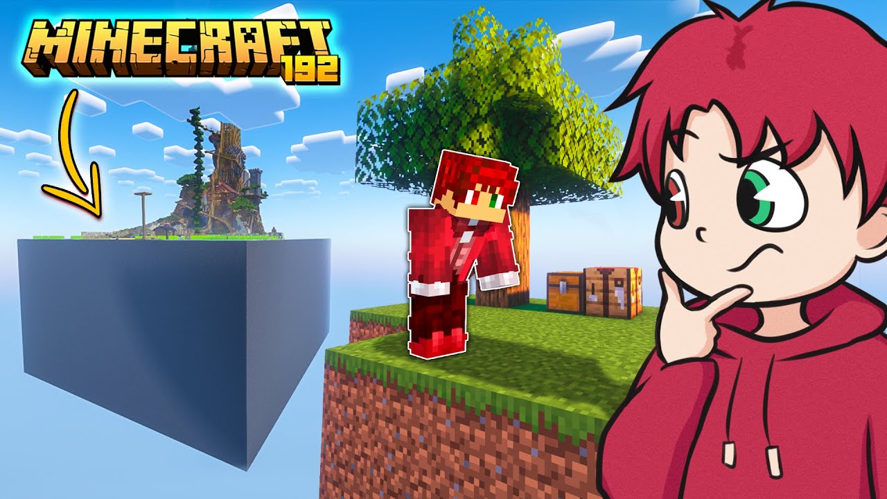 UCIEKŁEM Z MINECRAFT 192 (i zrobiłem Skyblocka xD) 🏔️ MINECRAFT 192 #12