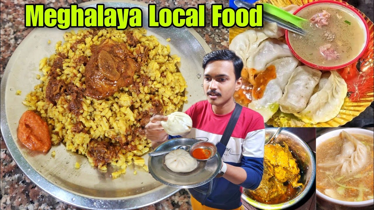 Meghalaya Local Food | Jadoh Rice Chicken মাত্র ₹60 টাকা | Cherrapunji Food | Meghalaya Food Tour