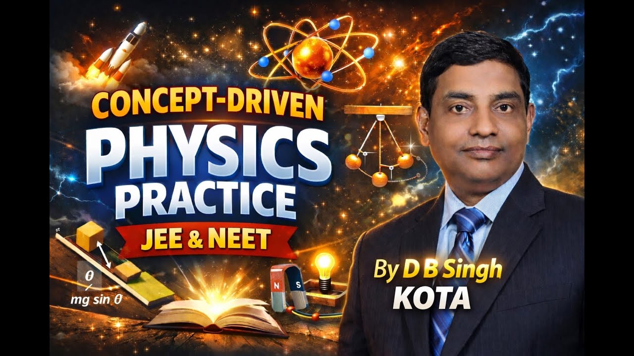 CONCEPT - DRIVEN  I PHYSICS PRACTICE I CURATED & EXPLAINED BY KOTA' D B SINGH SIR FOR JEE &NEET.
