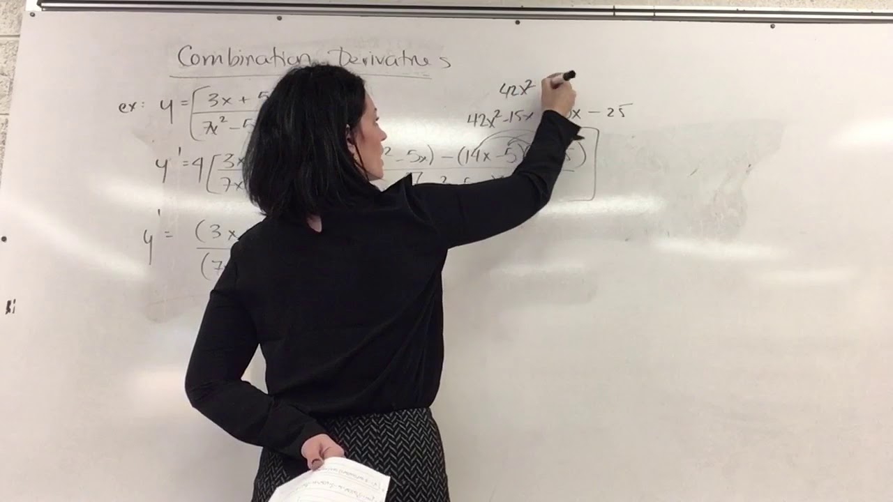 Finding the derivative - Combination of Rules