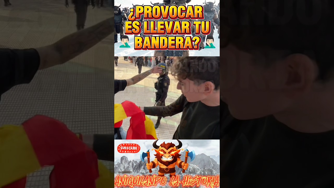 LE QUISIERON QUITAR LA BANDERA DE ESPA&Ntilde;A EN LA CARA... &iexcl;Y TERMIN&Oacute; GRITANDO &ldquo;VIVA ESPA&Ntilde;A&rdquo;!