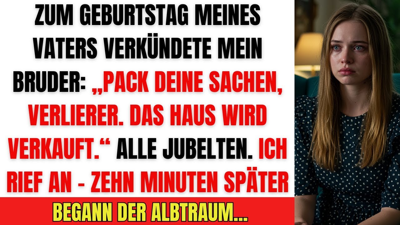 Bruder sagt: „Pack deine Sachen“ bei Papas Geburtstag– Was dann passierte, lässt dich nicht mehr los