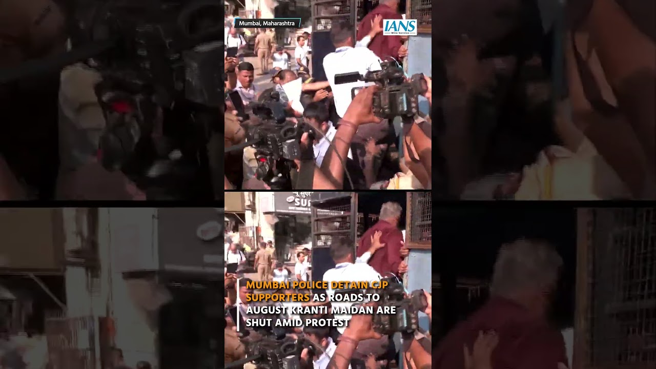 Mumbai Police Detain CJP Supporters Amid Protest Near August Kranti Maidan