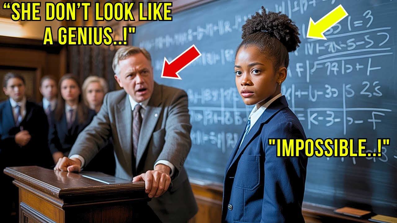 Elite Professor Saw a 12 Year Old Black Girl Solving Complex Math Equation and What He Saw Left Him