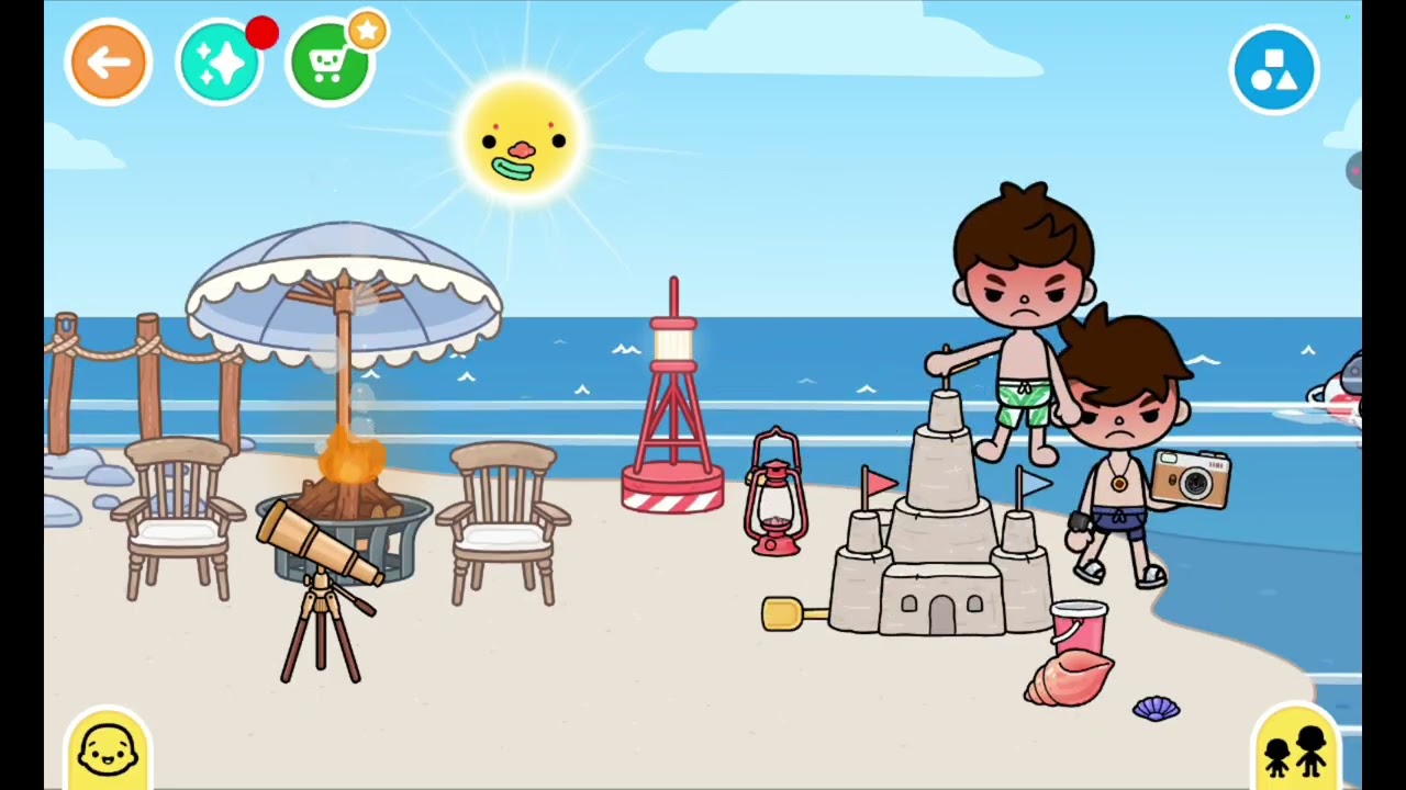 #tocaboca da Deniz keyfi 💦☀️⛱️ #tocalifeworld #toca #tocaworld 