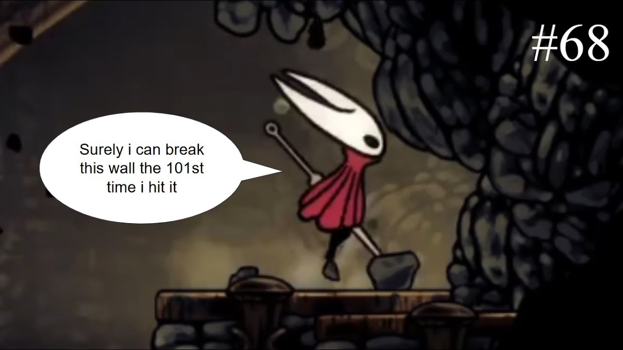 Stuborn idoit slams head against wall | Hollowknight: Silksong