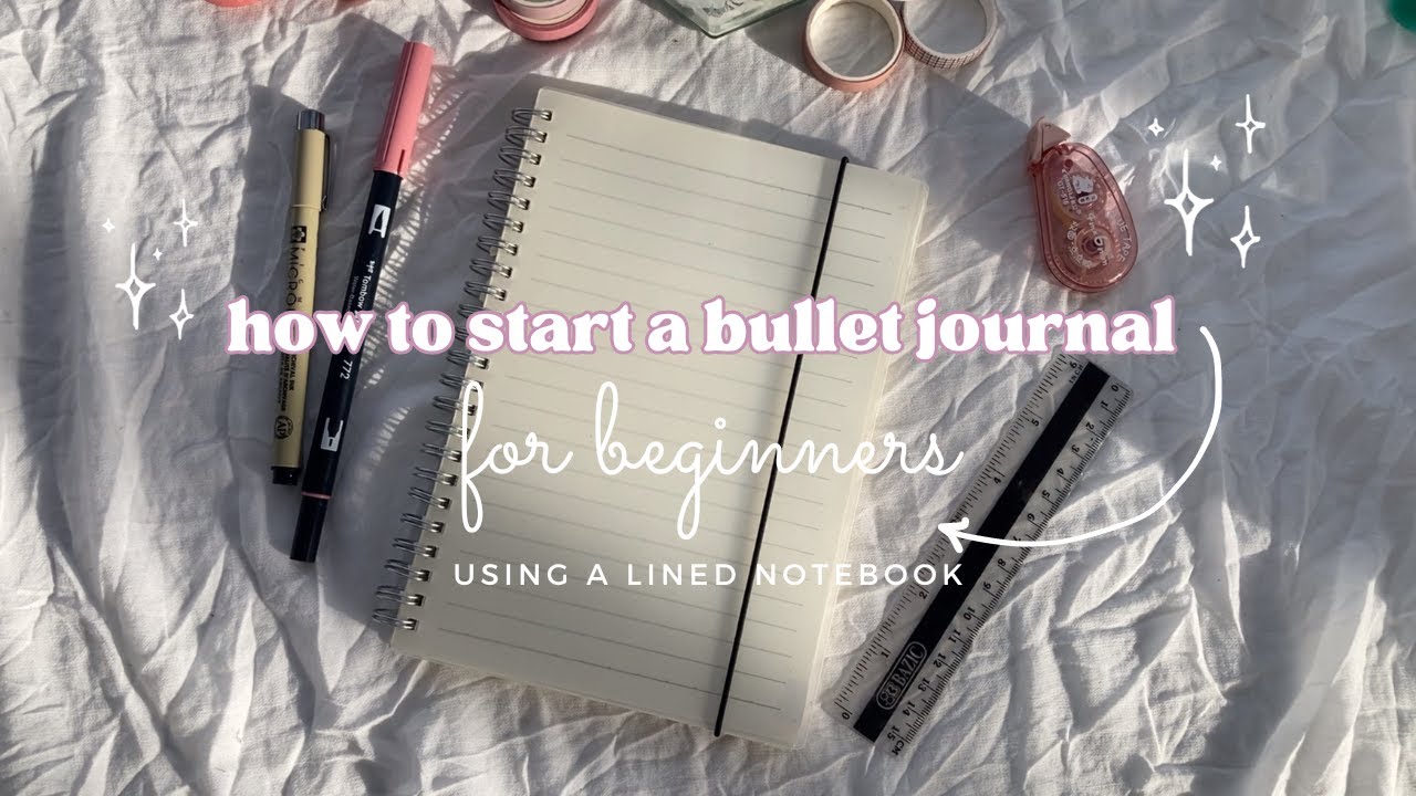 how to start a bullet journal ❀ for beginners 🍡 lined notebook