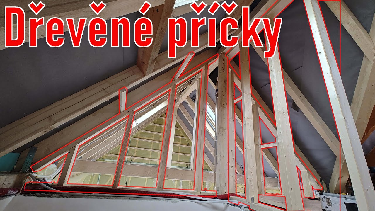 Rekonstrukce chalupy / Dřevěné příčky v podkroví