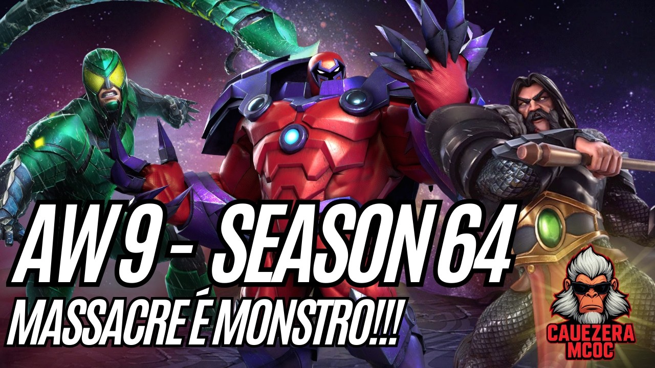 MASSACRE É MONSTRO DEMAIS! AW 09 - SEASON 64 🤯 | L2 + SUBS 38 + 40 | Marvel Contest of Champions