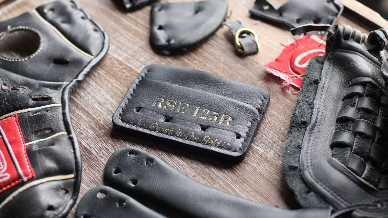 Turn a BASEBALL GLOVE into a LEATHER WALLET
