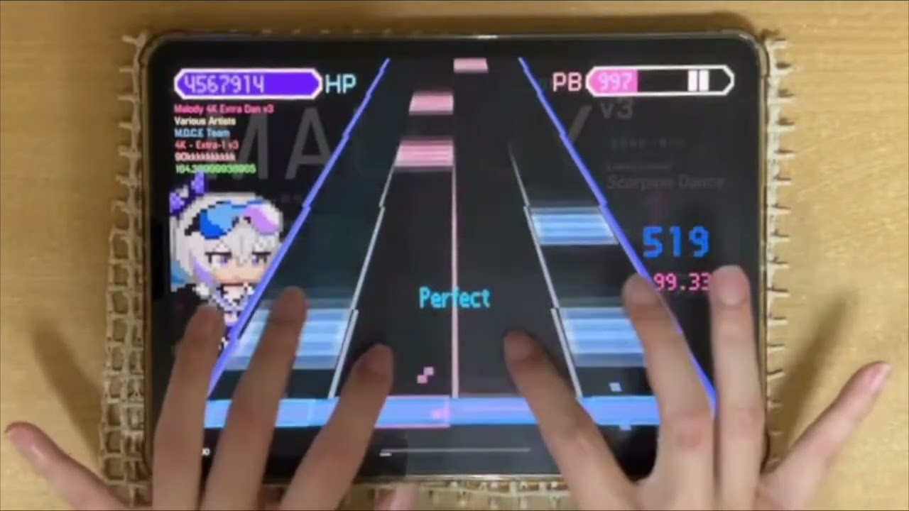 【Malody】v3 Ex1 C96.29% 手元
