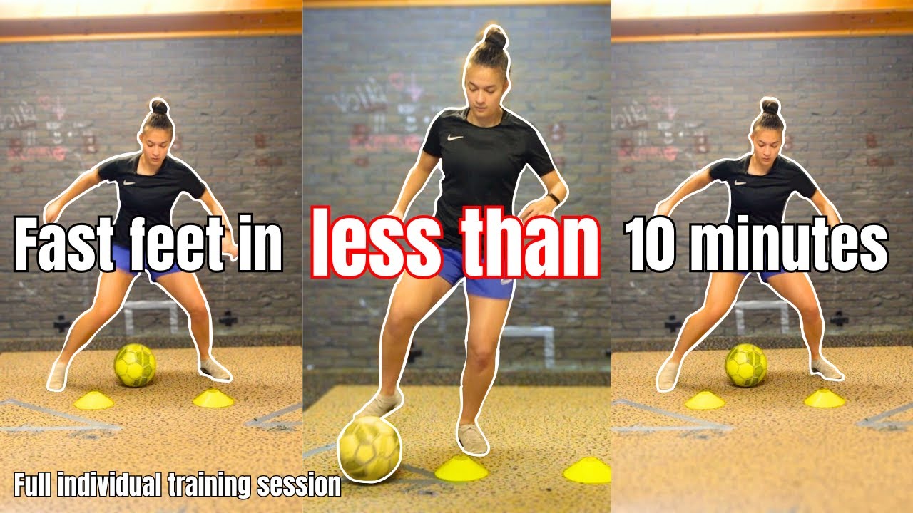 HOW TO IMPROVE YOUR FOOTWORK IN SOCCER? | 9 FOOTWORK DRILLS TO GET FAST FEET INSTANTLY!