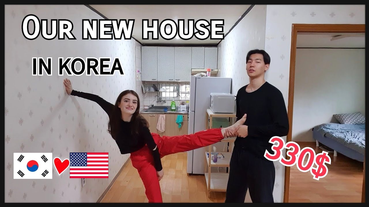 Our New Korean Apartment Tour ($330) 저희의 새로운 집을 소개합니다(월40만원)(국제커플)(International couple)