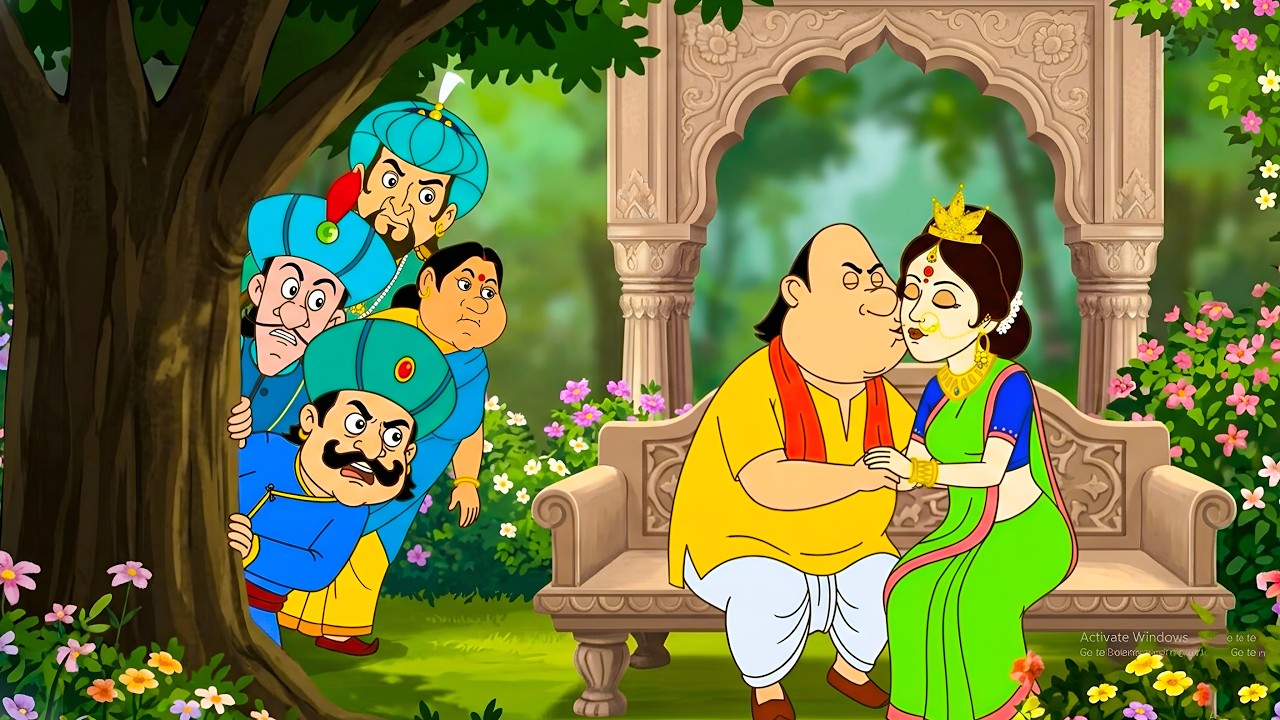 গোপাল ভাঁড় রাণীকে চুমু দিলেন, রাজা দেখে খুব রেগে গেলেন।  | Gopal Bhar |episode