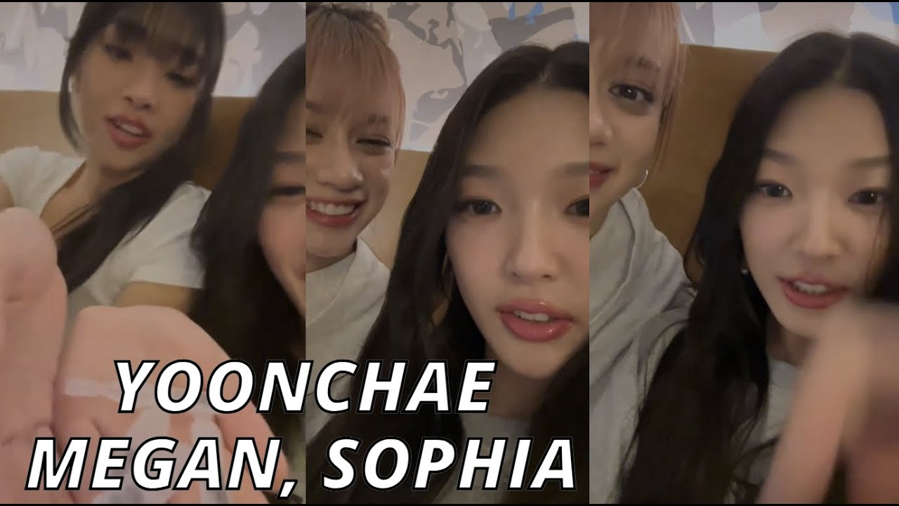 KATSEYE Yoonchae, Sophia, Megan Weverse LIVE (28/04/25)