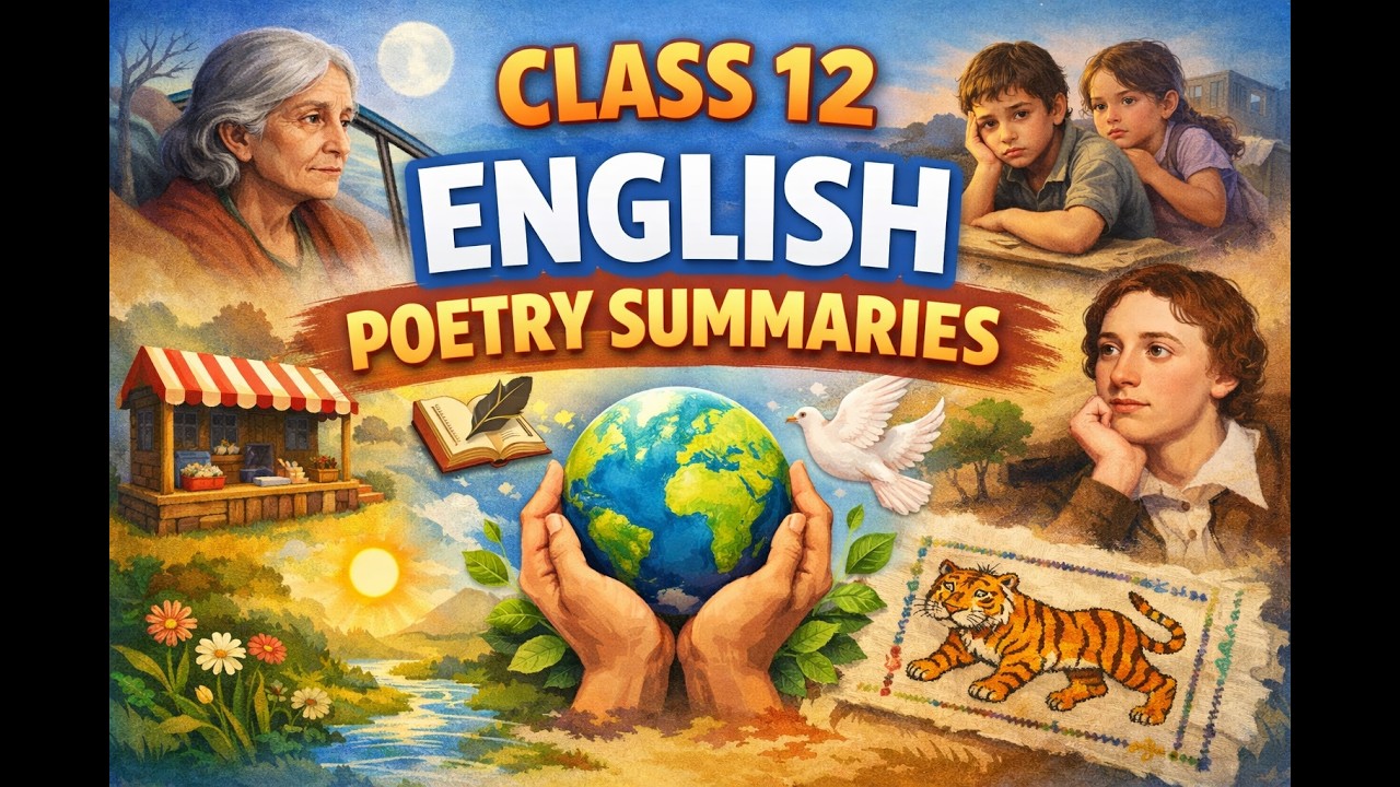 Class 12 English Flamingo Poems One Shot 🔥 | Last Minute Revision | 12 March Board Exam