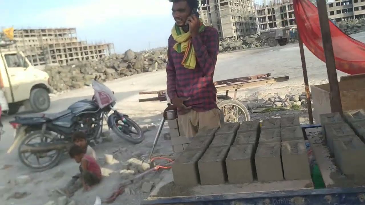 second hand used 15Bricks Fully automatic Fly ash bricks machine is Available and Ready For Sell