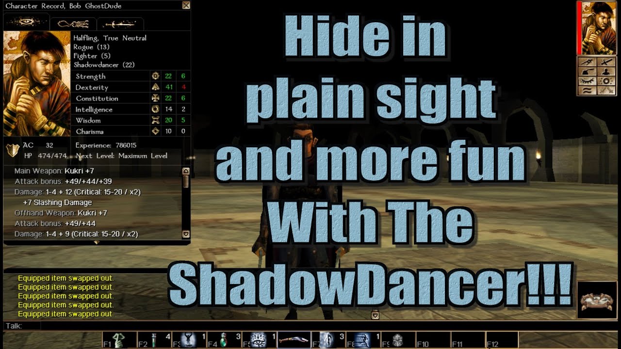 Neverwinter Nights Dance with The Shadows Shadowdancer Build