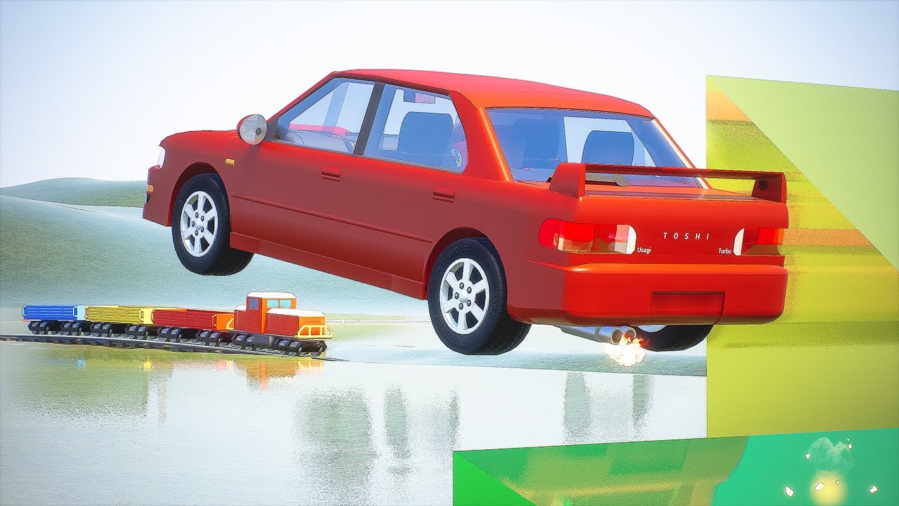 High Speed Lego Car Jumps - Brick Rigs