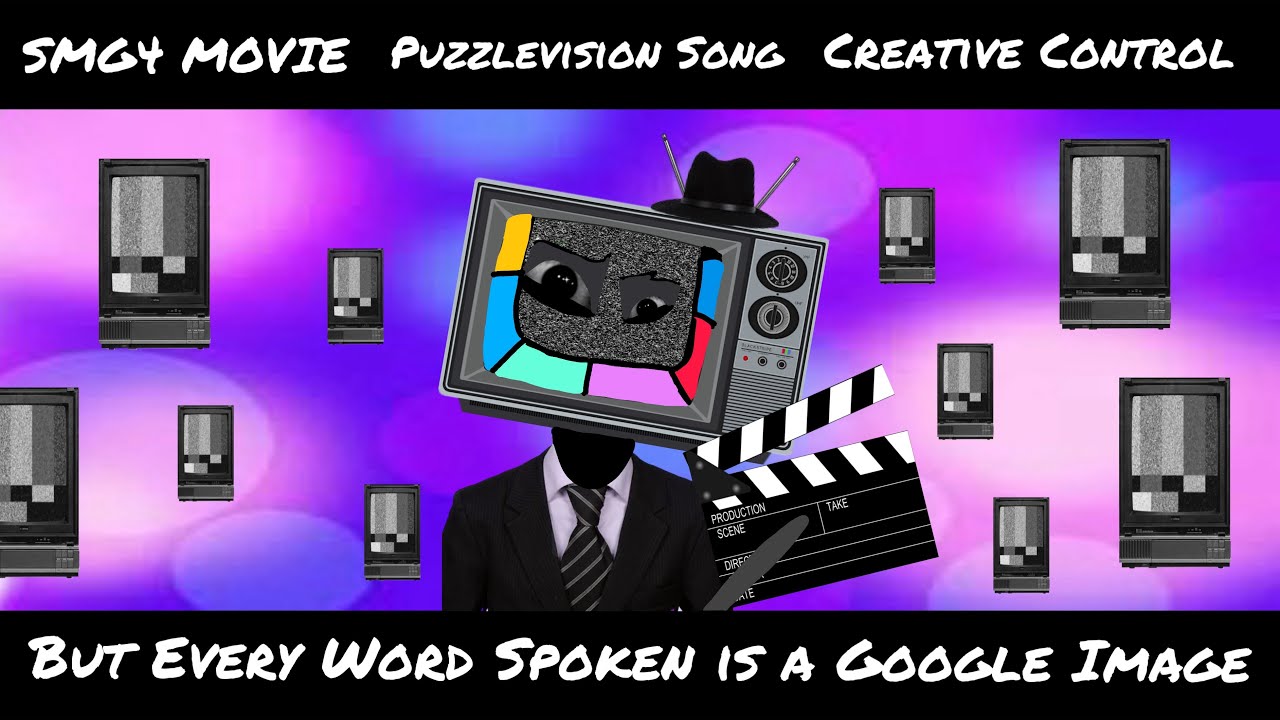 Фильм SMG4: Песня PUZZLEVISION [Creative Control], но каждое произнесенное слово — это изображени...