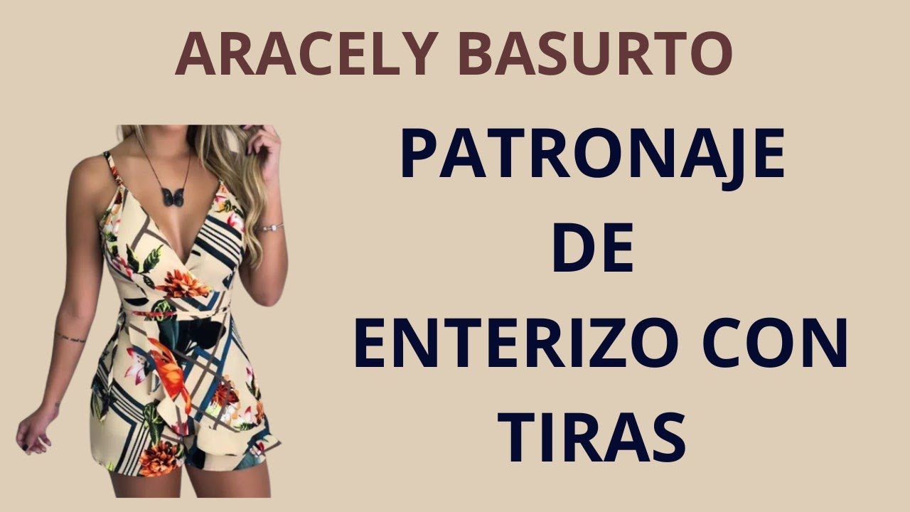 PATRONAJE DE ENTERIZO CON TIRAS