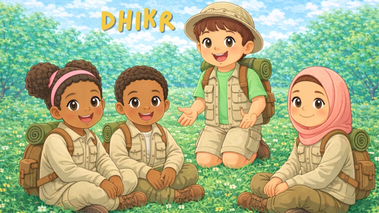 Dhikr per bambini 🌞 | Alhamdulillah, SubhanAllah, Allahu Akbar | DinDin
