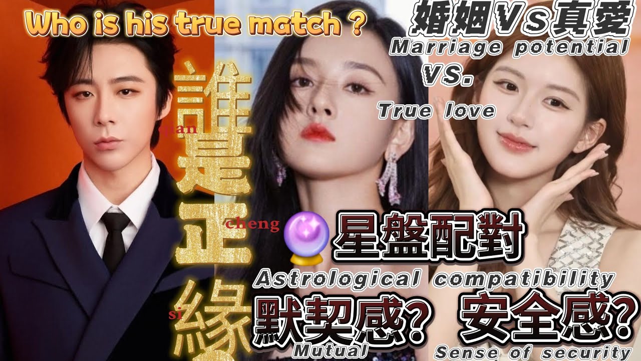 誰是劉宇寧的正緣？星盤大對決｜宋祖兒vs趙露思，他會選婚姻還是真愛？Discover Liu Yuning's real match—Is it Song Zuer or Zhao Lusi?