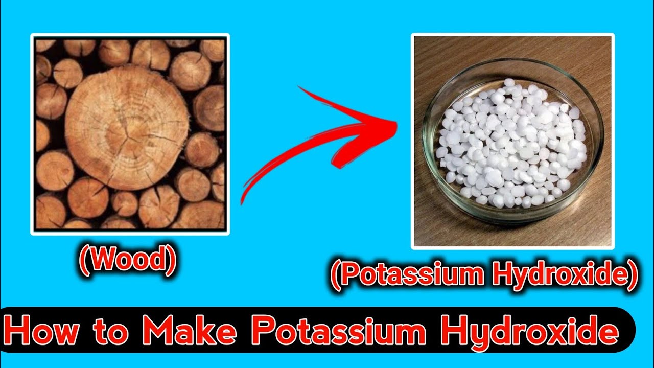 Convert Wood to Potassium Hydroxide in Hindi ! लकड़ी को पोटेशियम हाइड्रोक्साइड केसे बनाए