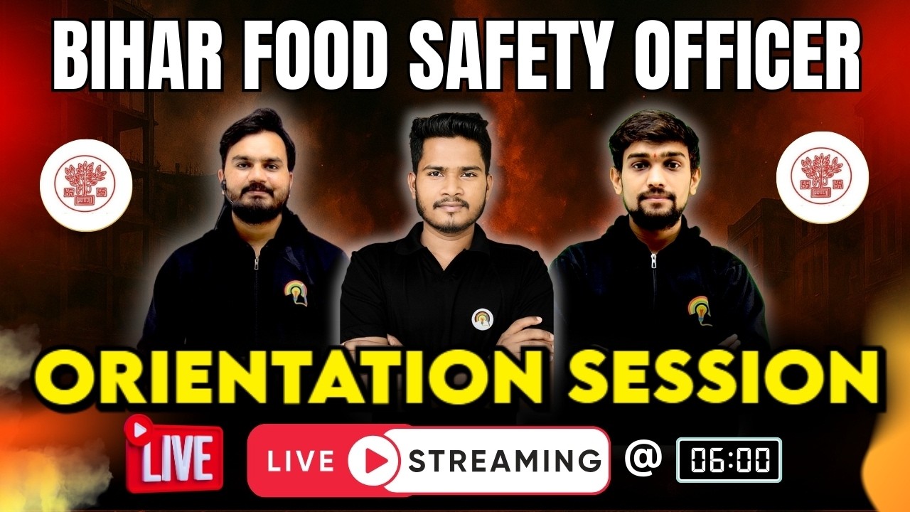 BIHAR FSO EXAM PREPARATION | BTSC FSO ORIENTATION SESSION | BIHAR FSO 2026