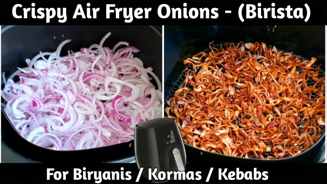Air Fryer Onions (Birista) For Biryani | Airfryer Crispy Onions Recipe #airfryerrecipes