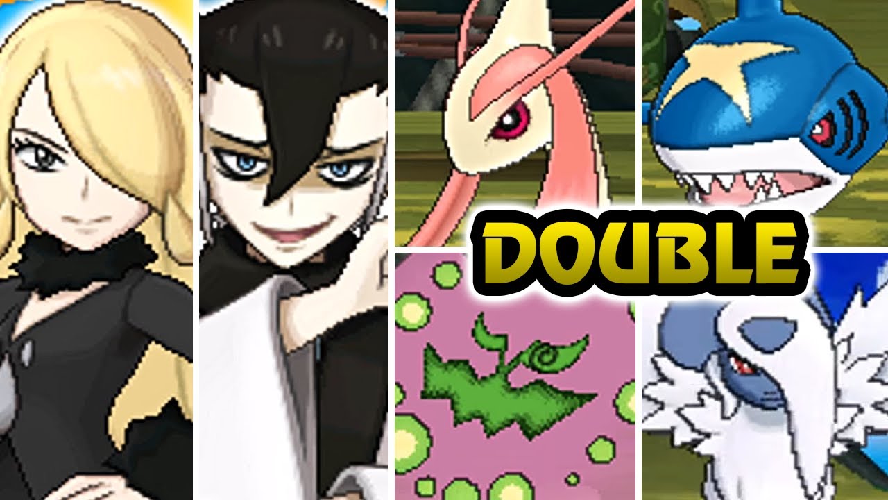 Pokémon Sun and Moon - Cynthia & Grimsley Battle (Mallow Tag)